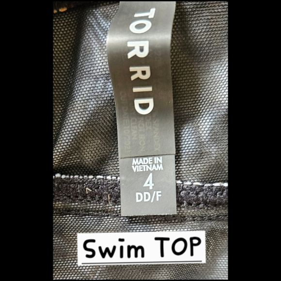 TORRID Retro Chic Cheetah Print Underwire Swim Top & High Rise Ruched Breifs 3X - Picture 7 of 16